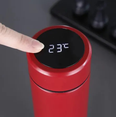 Garrafa térmica com display de temperatura