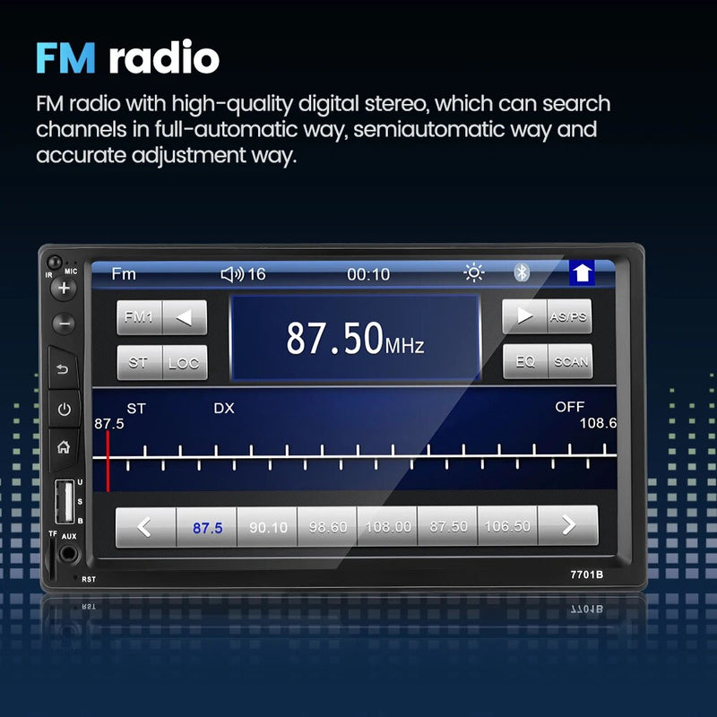 Central Multimídia Universal 7 Polegadas Wifi Gps Mp5 Bluetooth - EasyCar